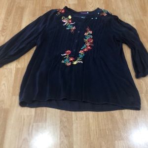 Johnny Was Black Tunic XL